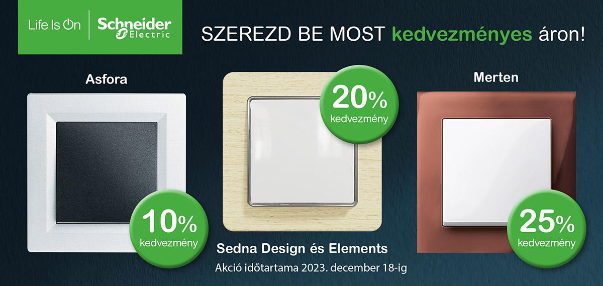 Schneider őszi szerelvények akció